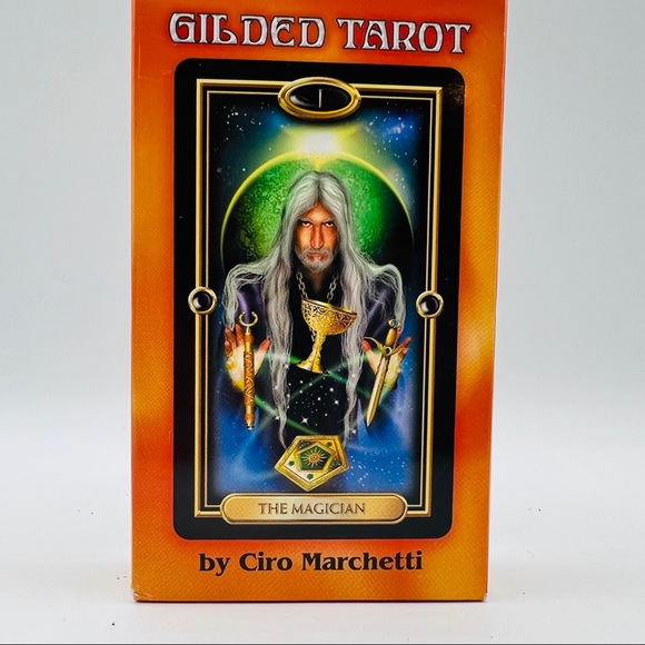Gilded Tarot cards by Ciro Marchetti 2004. Complete 78 card set - Picture 2 of 2
